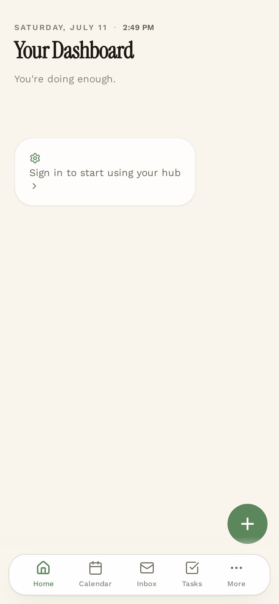 LifeHub HQ app preview